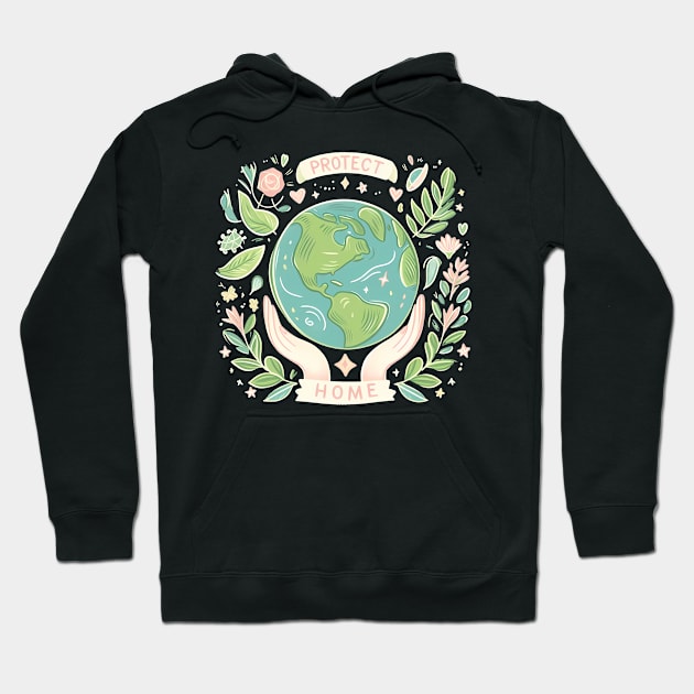 Protect Home (EARTH) - Earth Day Hoodie by ANSAN